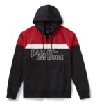 Harley-Davidson Herren Screamin' Eagle Color Blocked Zip Hoodie rot/schwarz/weiß 96280-26VM