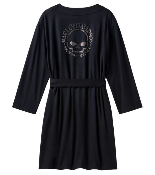 Harley-Davidson Damen Bademantel Willie G Skull Bling schwarz 96321-26VW