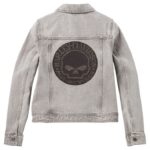 Harley-Davidson Damen Jeansjacke Willie G Bling grau 96354-26VW