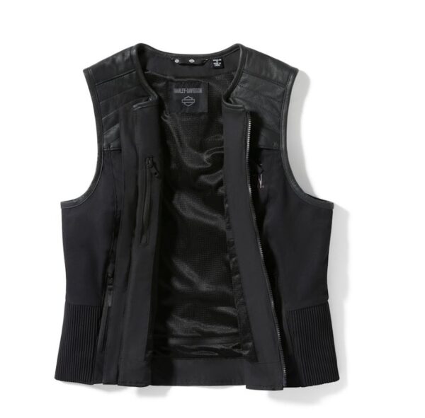 Harley-Davidson Damen Weste Long Haul Utility schwarz 97201-25VW