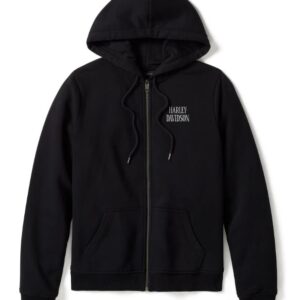 Harley-Davidson Damen Zip-Hoodie Willie G Skull Fleece schwarz 99251-25VW